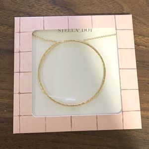 Stella Dot Hammered Hoop pendant